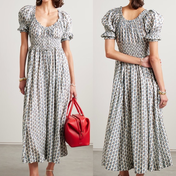 Doen Ischia Dress in Sea Salt Paisley - Picture 2 of 7